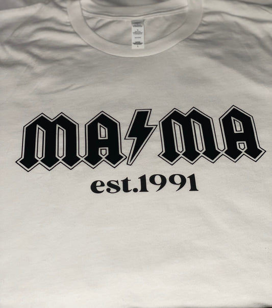 Womens Custom  MAMA t-shirt